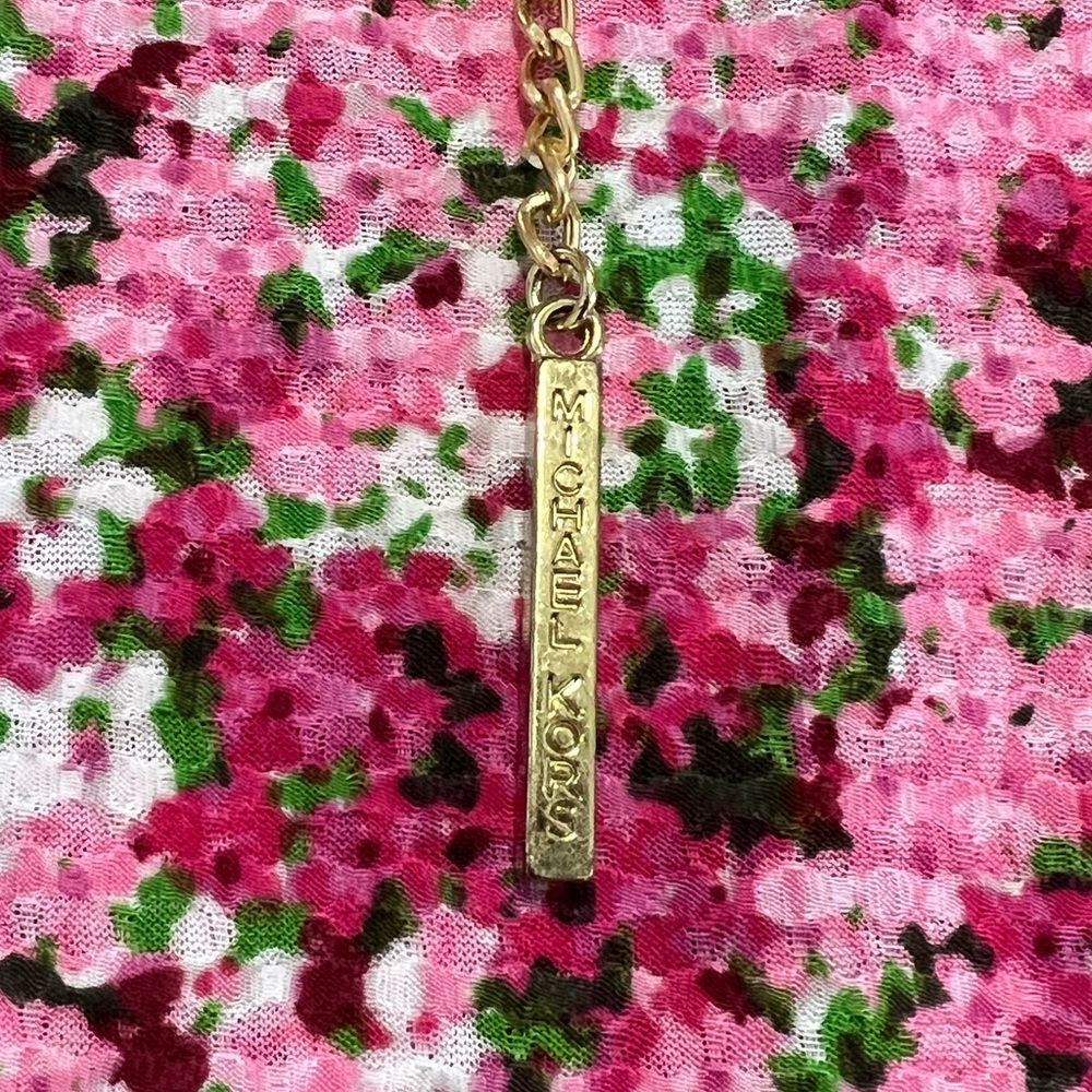 MICHAEL MICHAEL KORS pullover top floral chain detail DRESSY CAREER SPRING - Picture 7 of 7